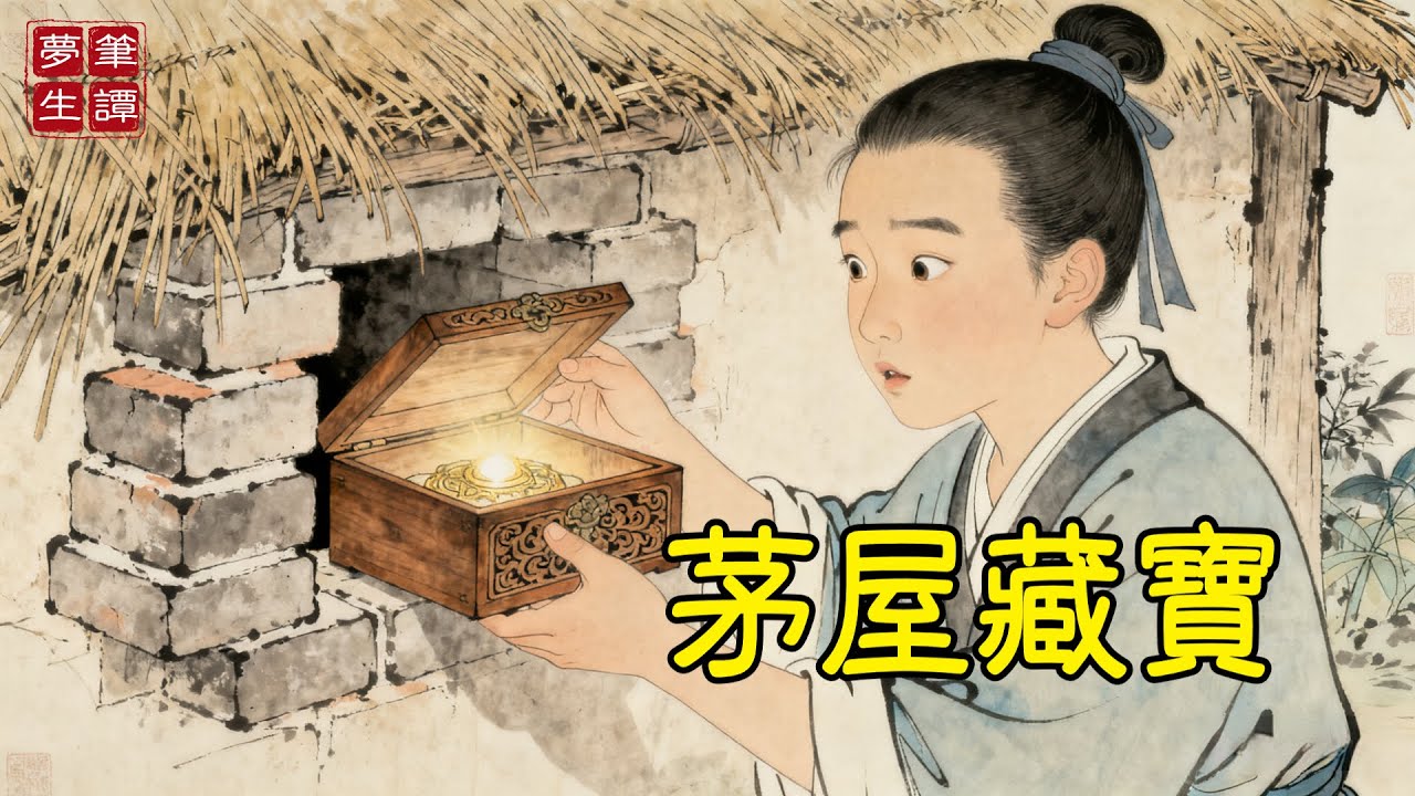 家族分家，嫡長子占了祖宅良田，只給庶出傻弟弟一間漏雨的茅草屋，誰知茅草下竟藏著祖上砌進墻裏的傳家寶！#故事#民間傳說#奇遇#報恩#原創故事
