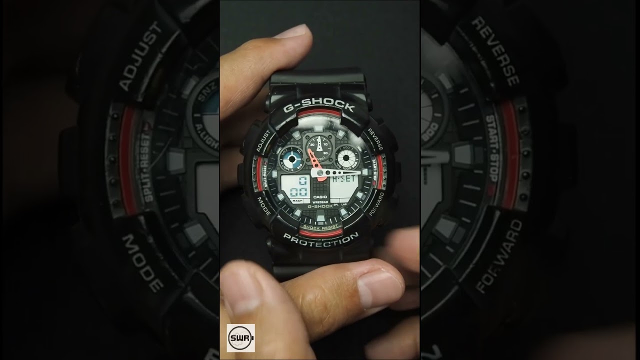 Аналоговые и цифровые часы G-Shock GA-100 не синхронизированы? Вот как настроить стрелки на GA100.