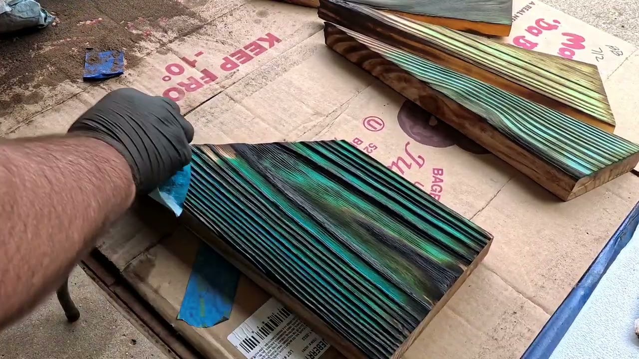 Wood burning and food coloring! What could go wrong?