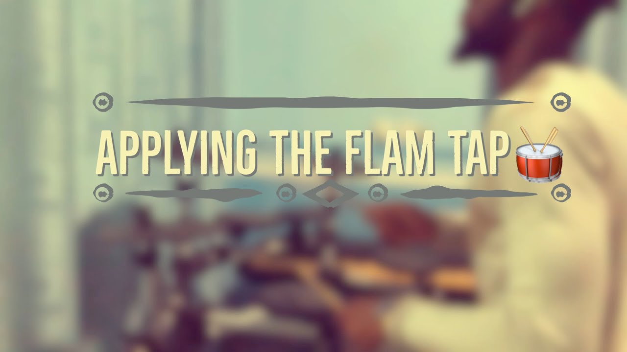 Drum lesson - The best way to apply the flam rudiment!