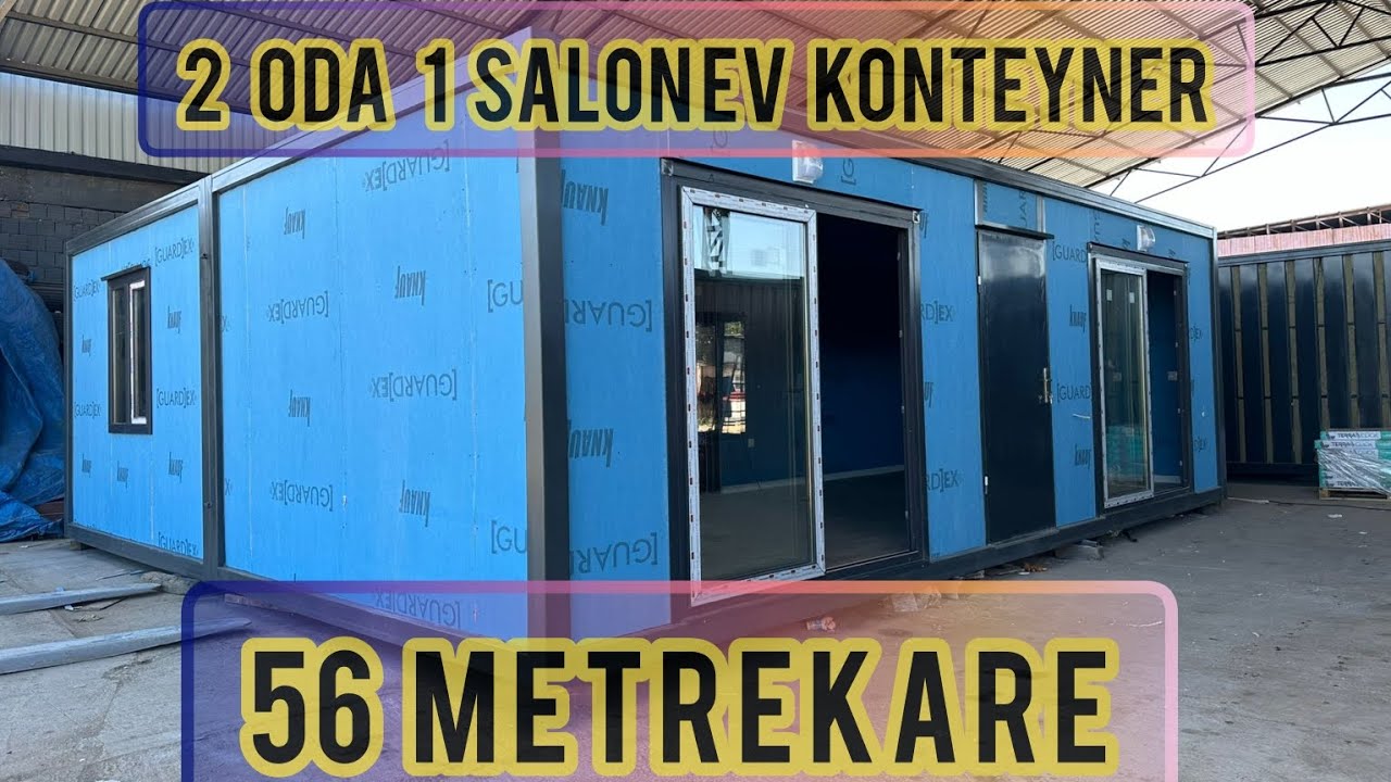 56 METREKARE 2 ODA 1 SALON EV KONTEYNER