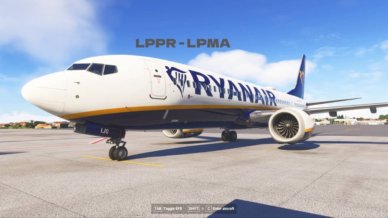 MSFS2024 MADEIRA Ifly 737 MAX | Porto - Madeira | Full flight | [2K] LPPR - LPMA