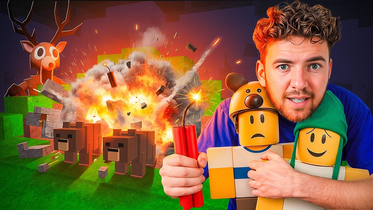 Je SAUVE les 4 ENFANTS avec UNIQUEMENT des EXPLOSIFS 💣🌲 (99 NUITS)