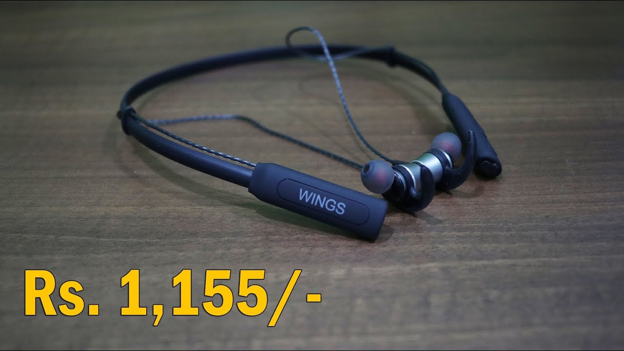 WINGS Arc Neckband Bluetooth Wireless Earphones for Rs. 1,155 limited period