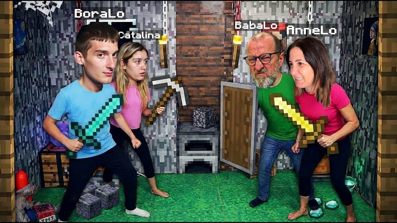 GERÇEK HAYATI AİLEMLE MİNECRAFT GİBİ YAŞADIM