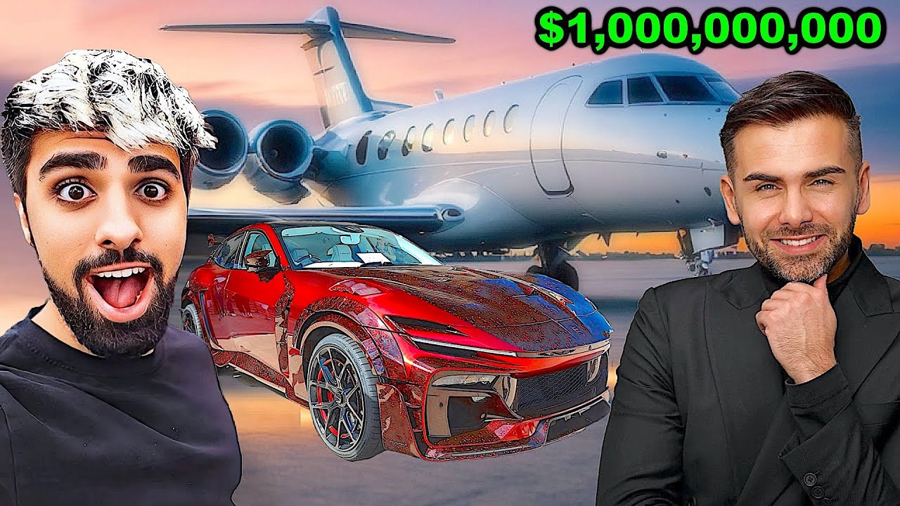 SPENDING 24 HOURS WITH A BILLIONAIRE !!! $1,500,000 Mansory Ferrari Purosangue and Private Jet !!!