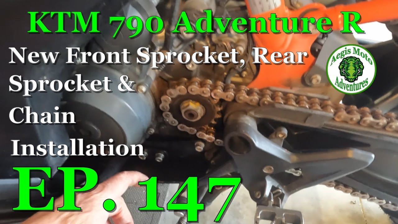KTM 790 Adventure R- New Front/Rear Sprocket & Chain Installation
