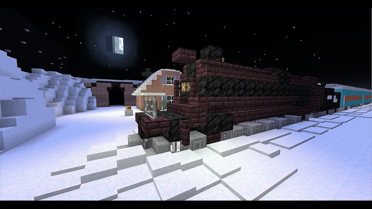 Minecraft - Polar Express train Ride V2Definitive Edition