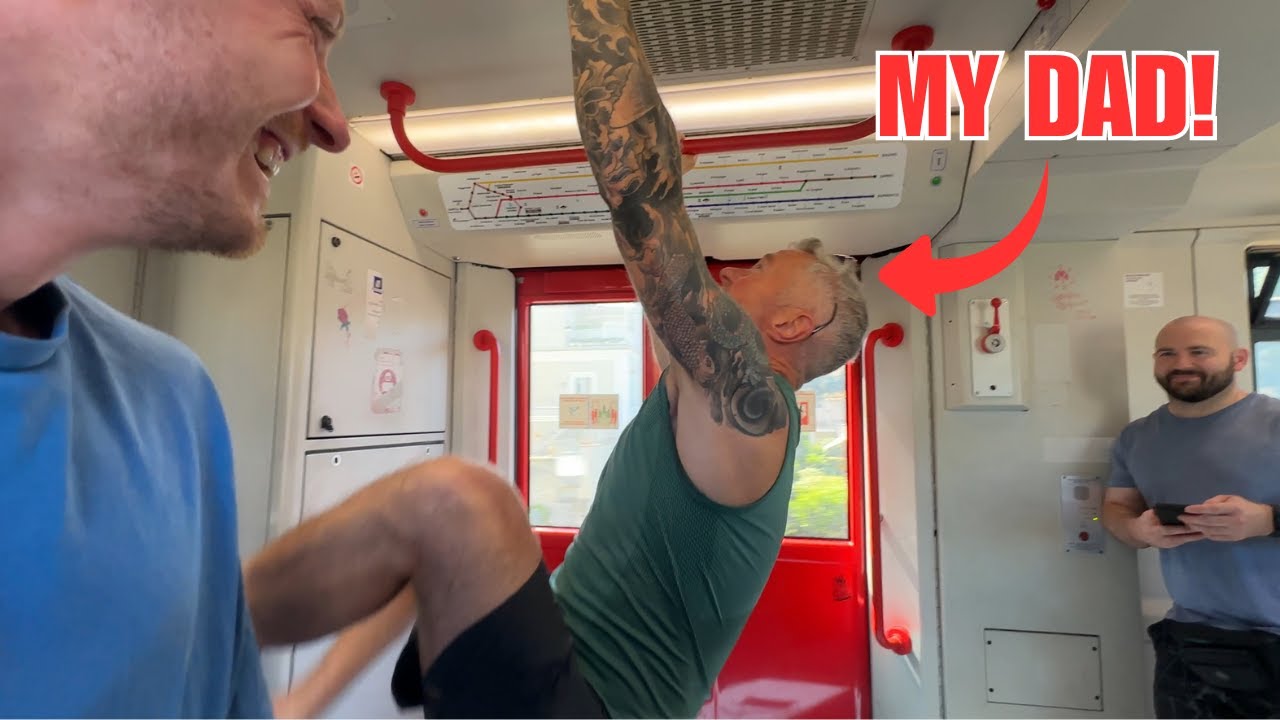 I can't believe he did this on the train!!!