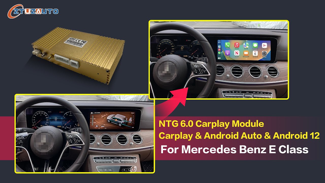 Mercedes MBUX NTG6 System with Apple CarPlay Android auto activated