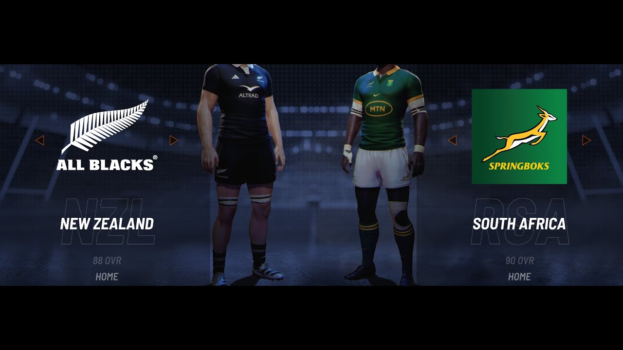 Rugby 25 Gameplay The Rugby Championship Round 3 New Zealand VS South Africa