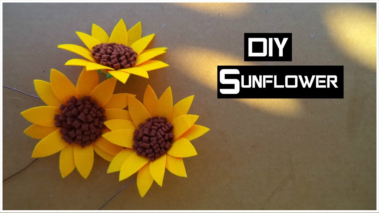 DIY: Felt Sunflower | My Crafting World