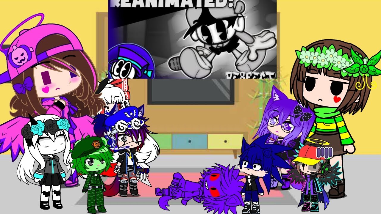 youtubers and random people react to Unknown Suffering reanimated/ Gacha Club