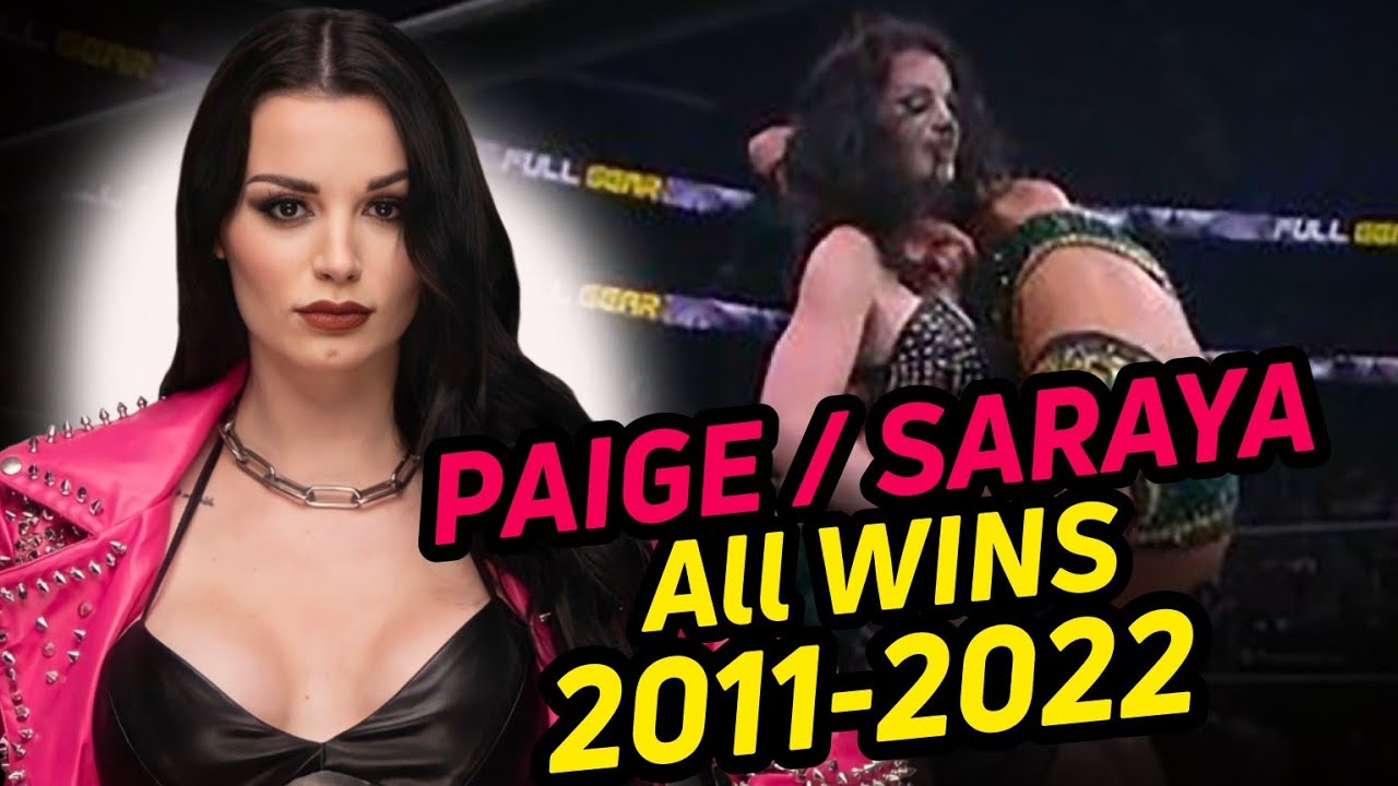 AEW Saraya (WWE Paige) - Every win's in Career in single match | 2011 - 2022
