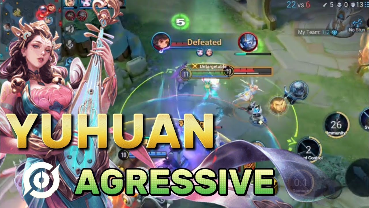 YUHUAN Aggressive Play No Deaths MVP|Honor of Kings