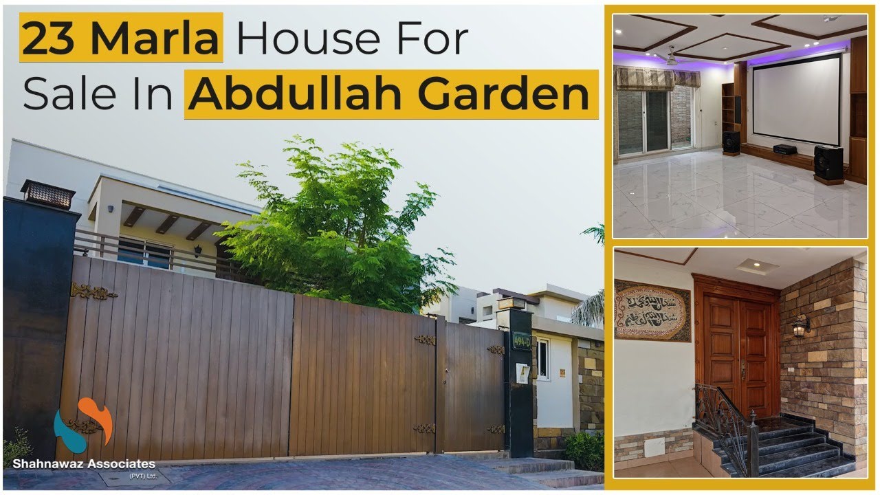 New Listing: 23 Marla House For Sale In Abdullah Garden, Canal Road, Faisalabad