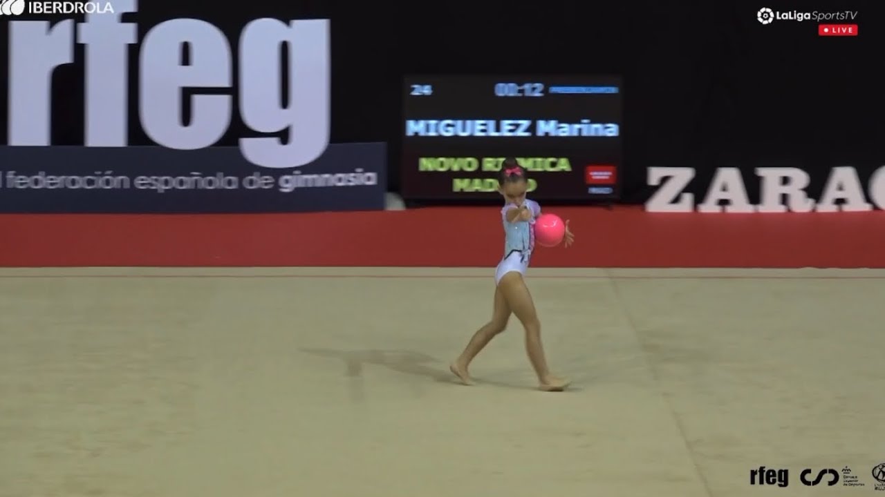 Marina Miguelez, prebenjamin PELOTA 🏅4ª Clasificada Copa de España Base 2022 (Novo Rítmica Madrid)