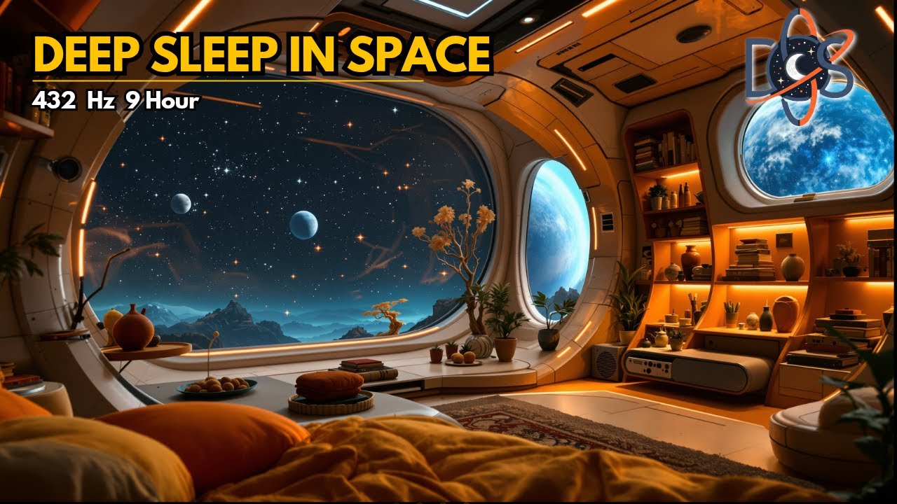 🚀 Space night 6 | Deep Sleep in Space | 432 Hz | Sleep Music | 4K | 9 Hours
