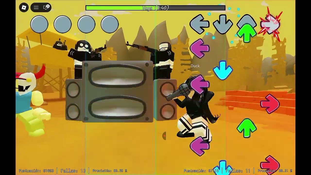 Jugando fnf en roblox😁😆😆