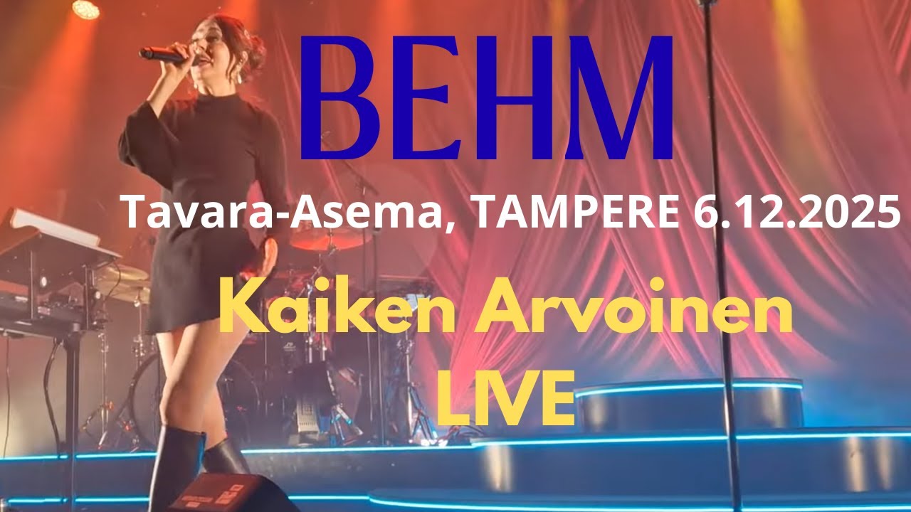 Behm - Kaiken Arvoinen (Live @Tavara-Asema, Tampere 6.12.2025)