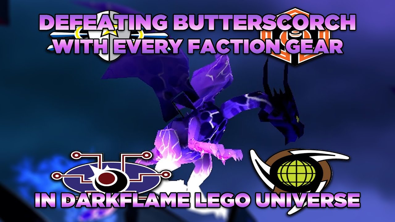 Defeating Butterscorch with EVERY Faction Gear in Darkflame LEGO Universe