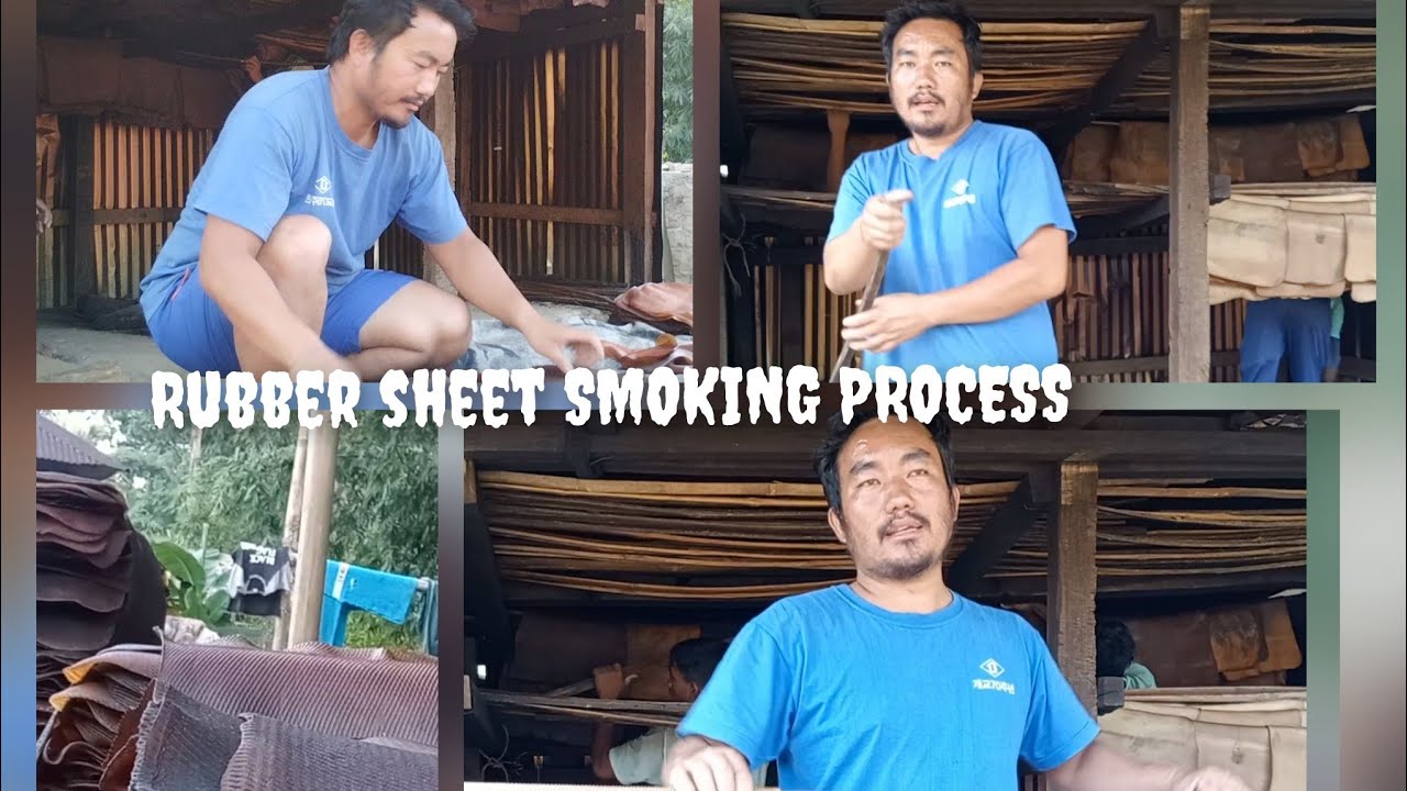 HOW TO RUBBER SHEET SMOKE, RUBBER SMOKING PROCESS, RUBBER IN ARUNACHAL PRADESH
