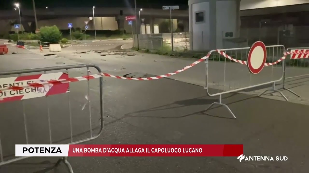 30 AGOSTO 2025   POTENZA   UNA BOMBA D’ACQUA ALLAGA IL CAPOLUOGO LUCANO