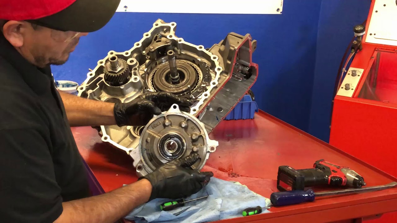 Принцип работы вариатора Nissan Quest RE0F09B/ JF010E. Полная сборка трансмиссии шаг за шагом (ча...