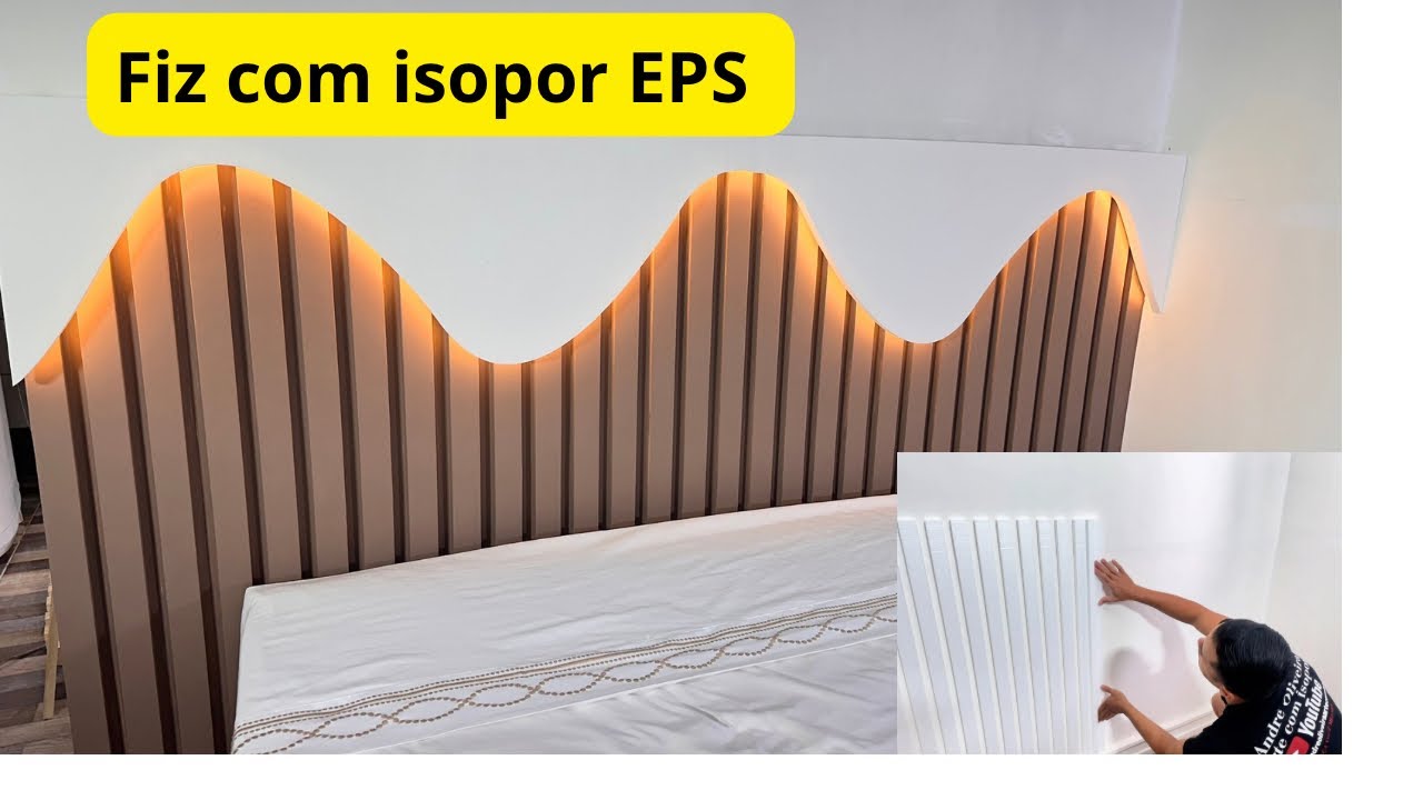 DIY: Fiz Minha Cabeceira Orgânica com Isopor EPS e Gastei Quase Nada!