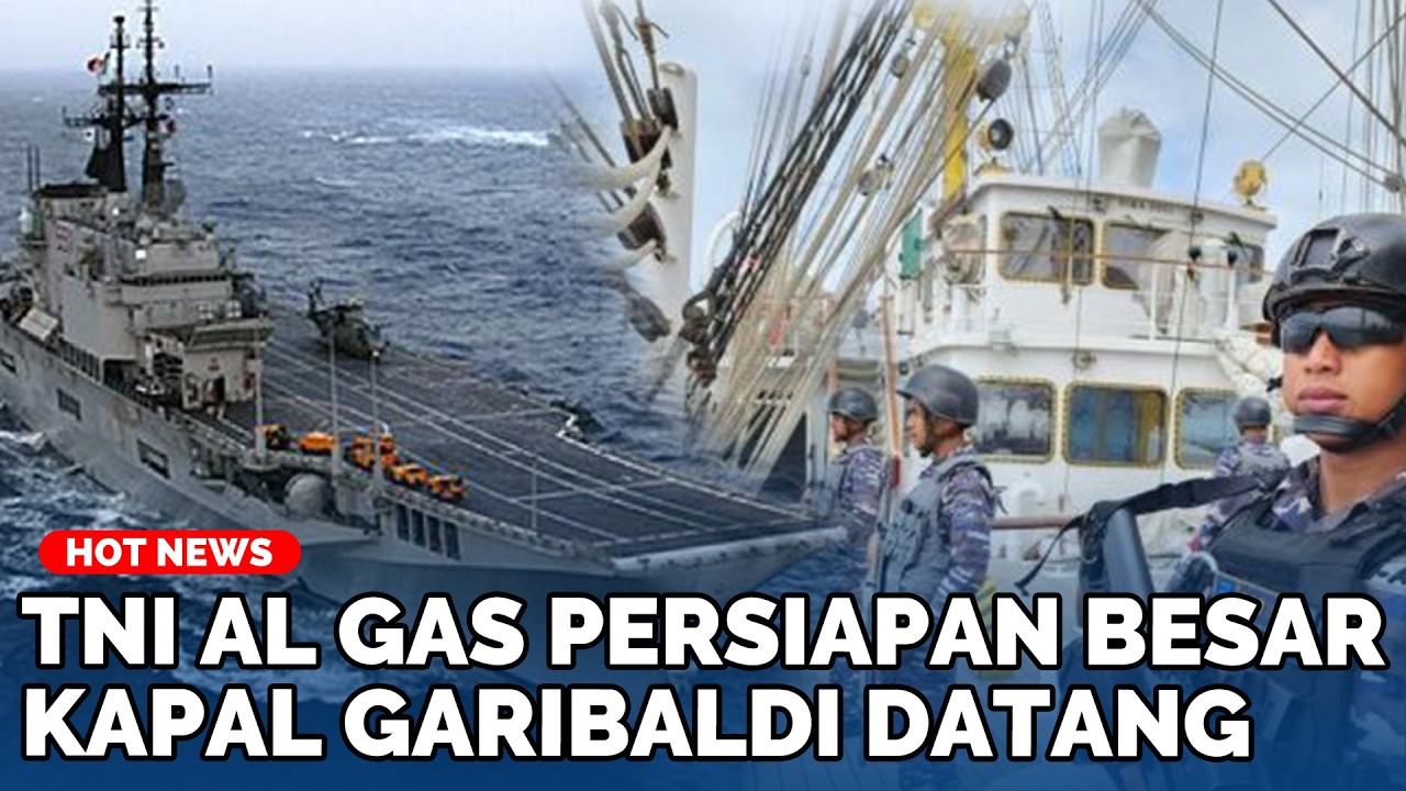 Detik-detik Kapal Pengangkut Pesawat Tempur Masuk Indonesia, TNI AL Aktifkan Awak