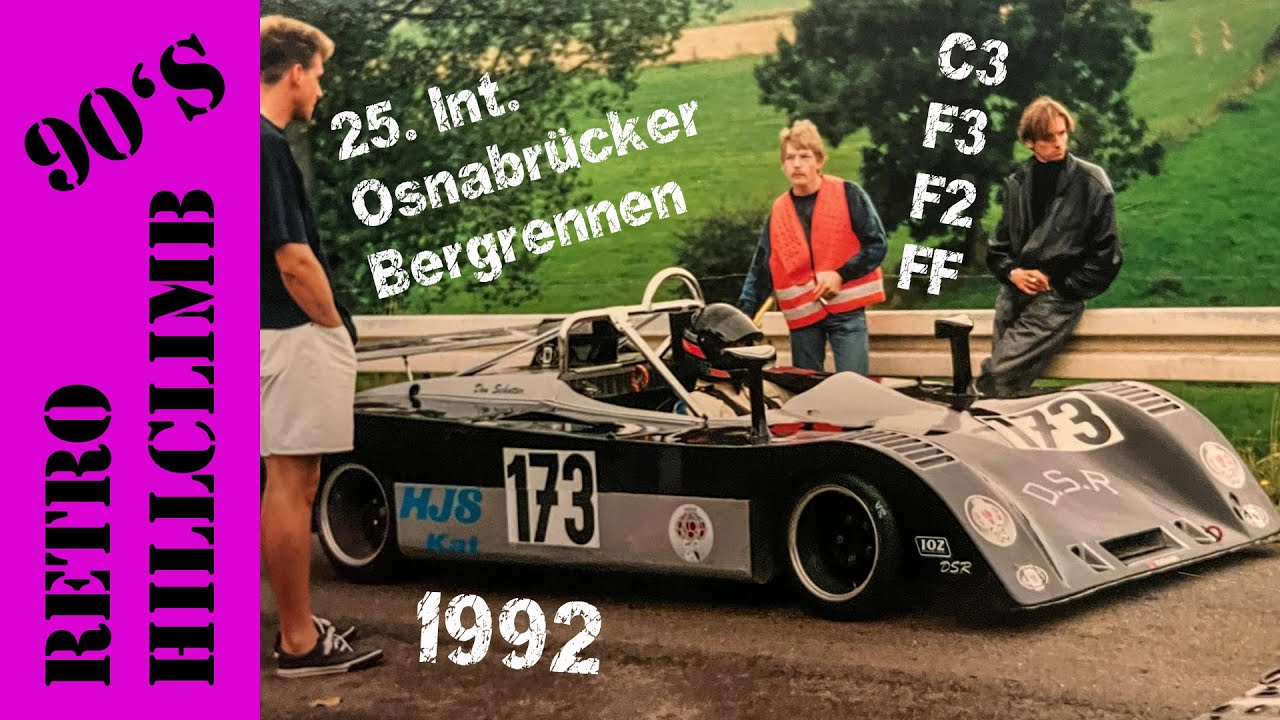 Osnabrücker Bergrennen 1992 | REtro MIX | C3-Sportwagen, Formel 3, Formel Ford, Formel 2, Formel V