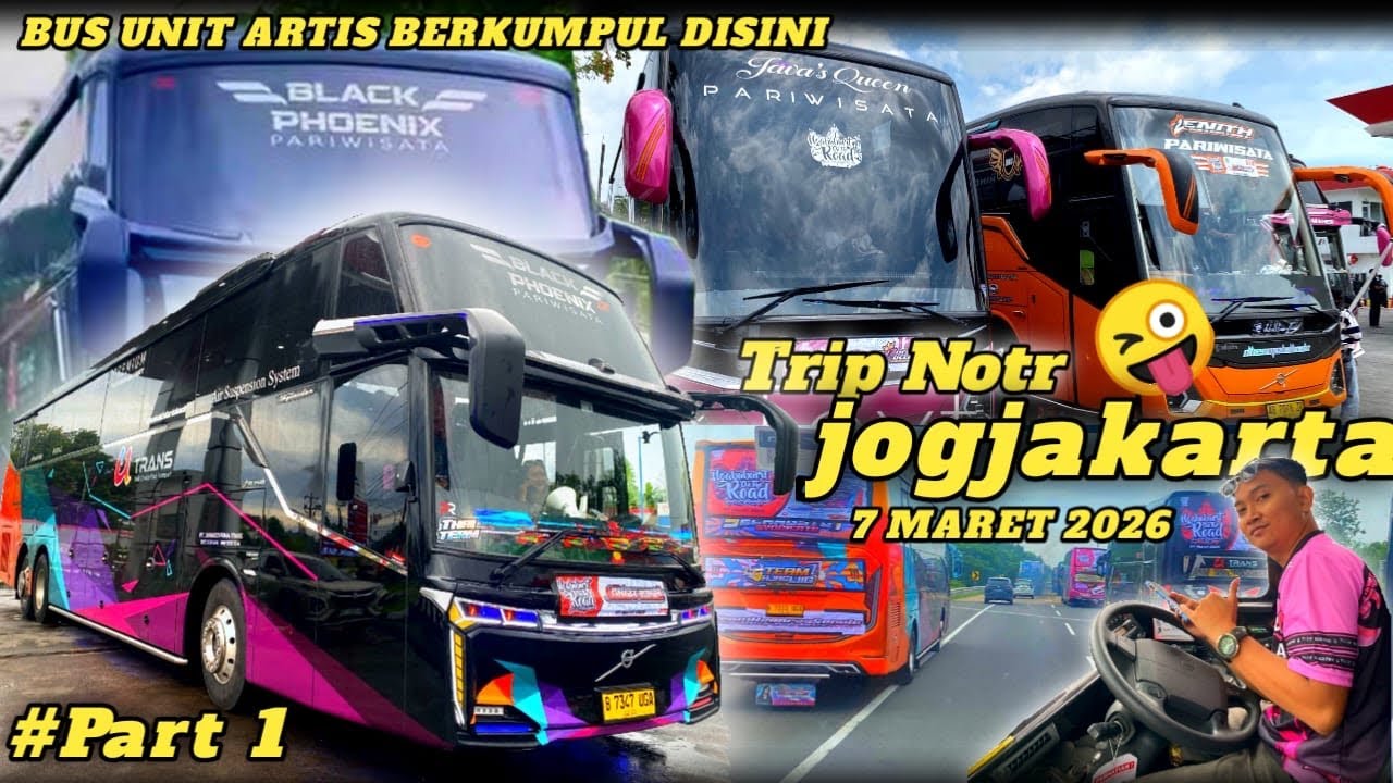 Trip notr jogja 2026 ‼️naik unit mewahnya po U trans julukan black phoenix🥰 #busmania 