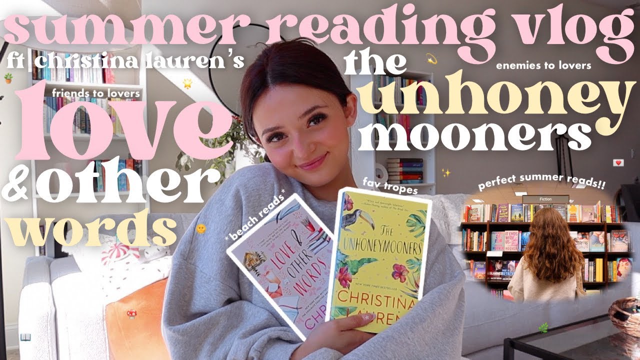READING VLOG 💖☁️ i read christina lauren’s the unhoneymooners & love & other words *spoiler free!!*