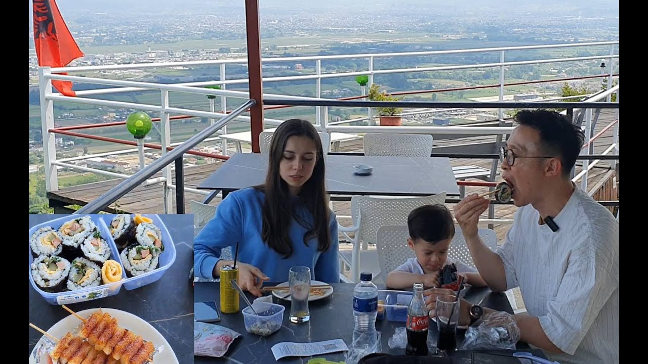 [국제부부]알바니아 해외생활 와이프와 김밥싸서 전망좋은 곳 소풍가기