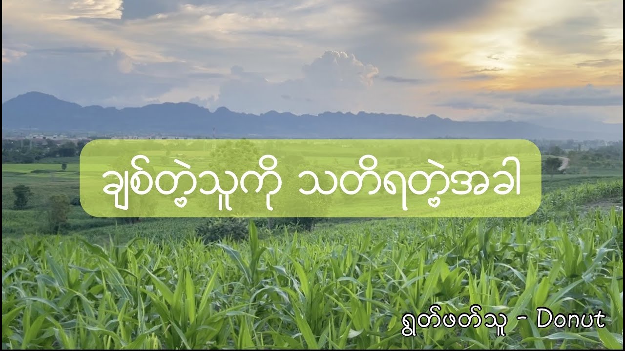 ချစ်တဲ့သူကိုသတိရတဲ့အခါ-ခင်နှင်းကြည်သာ