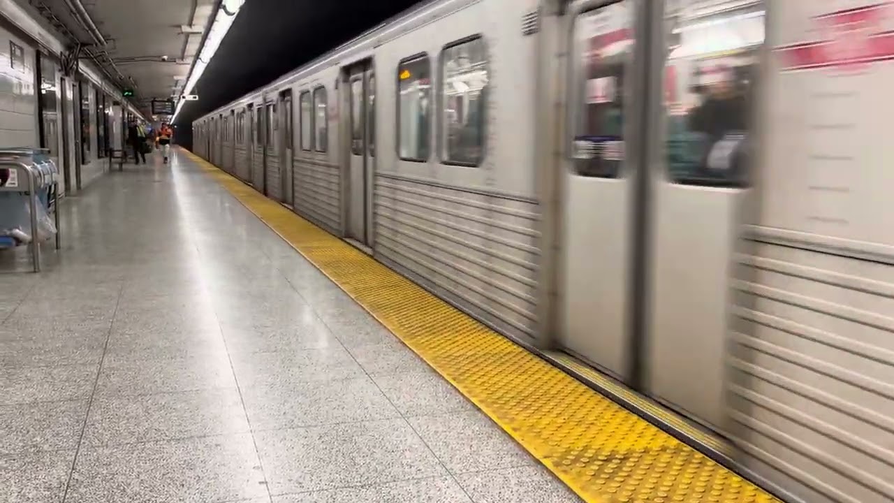 T1 leaving Donlands station
