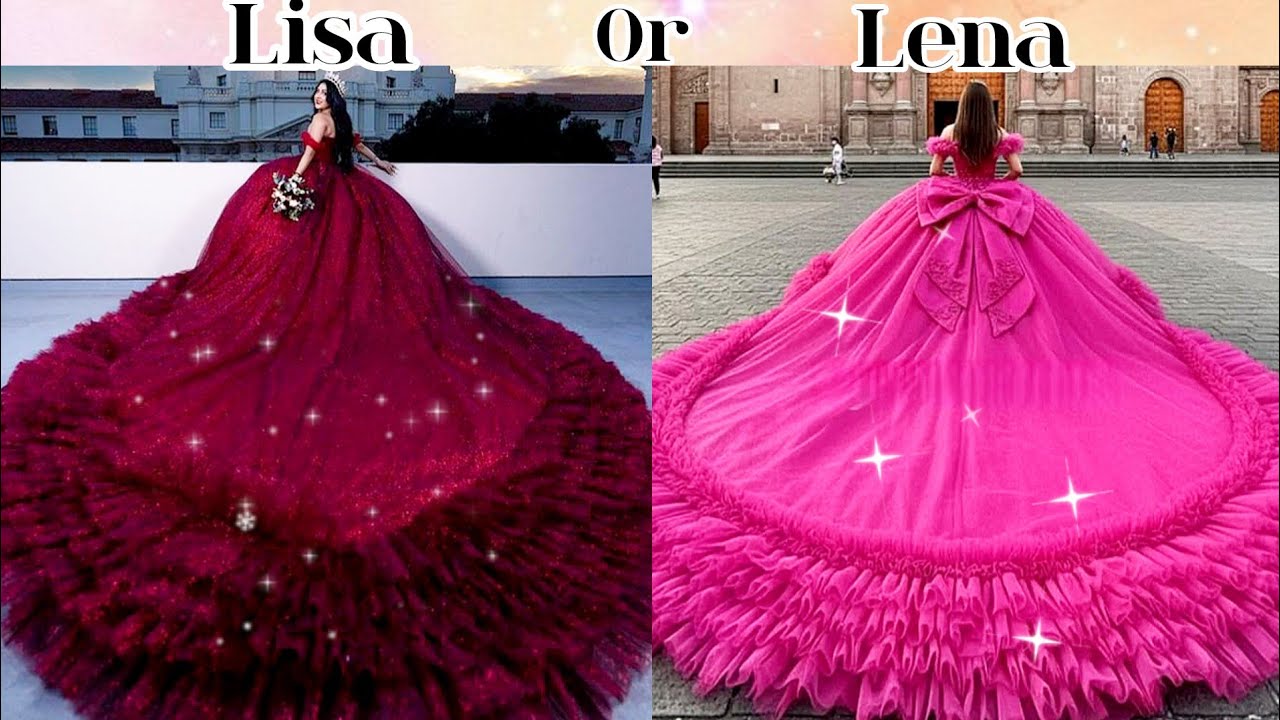 LISA or LENA 💗|| Princess Ball gowns 😍 || Ep 376 ✨ #lisaorlena #lisa #lena #princess #dress ✨