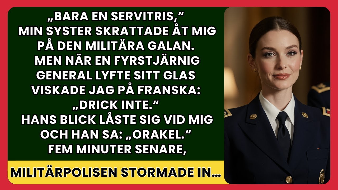 Min syster hånade mig som servitris – tills jag sa tre ord på franska till en fyrstjärnig general…