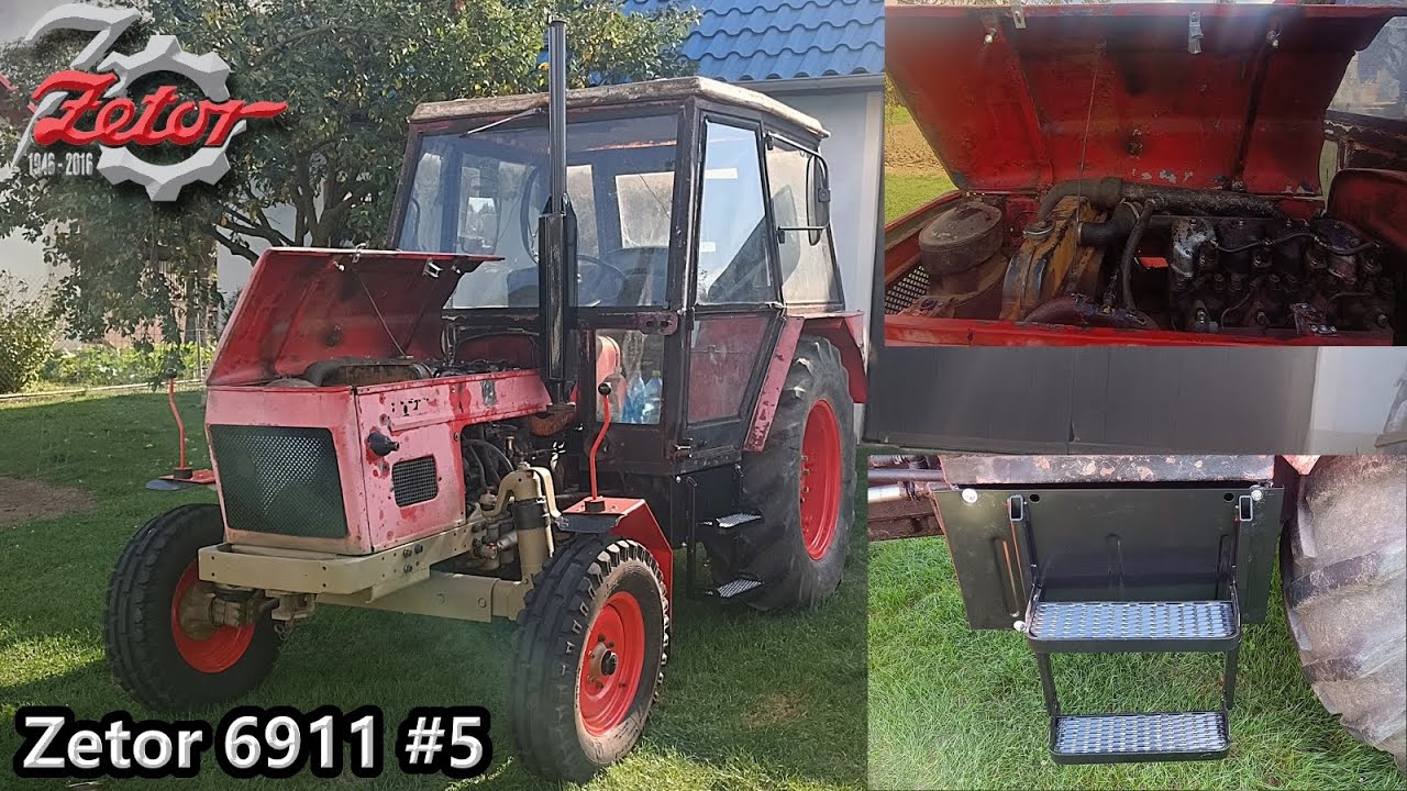 Zetor 6911 - Schody, svetlá a zatváranie kapoty | Diel #5