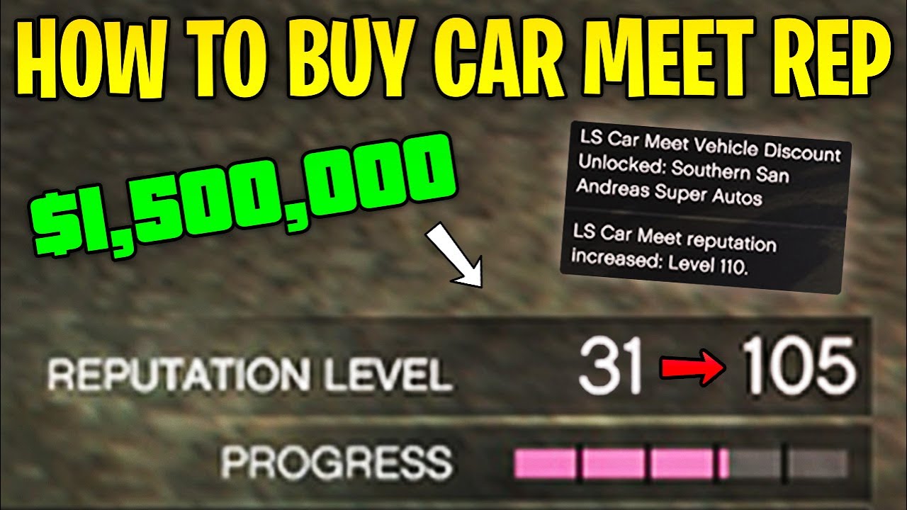 I Went From Car Meet Rep Level 30 to Level 110 in 30 Minutes...Here's How in GTA Online