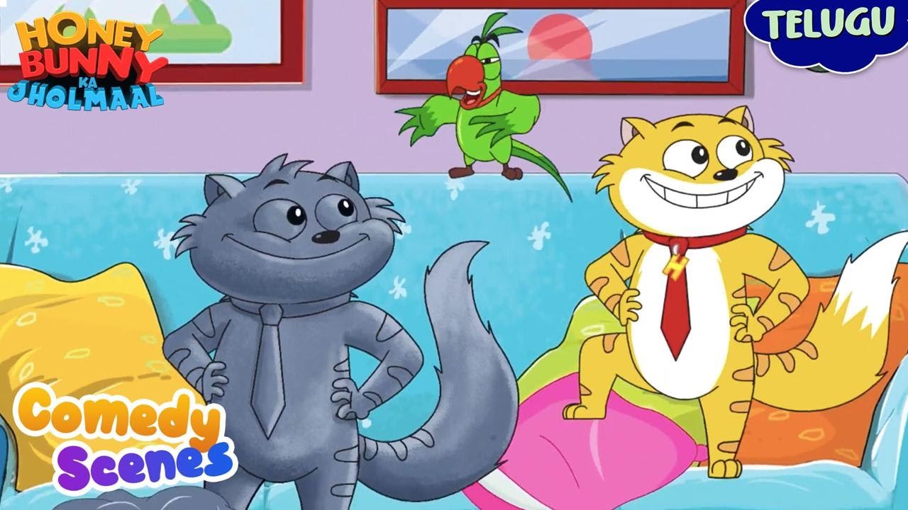 Honey Bunny Comedy Scenes | Cartoon For Kids | Compilation-102 | YO Kids Telugu | S10