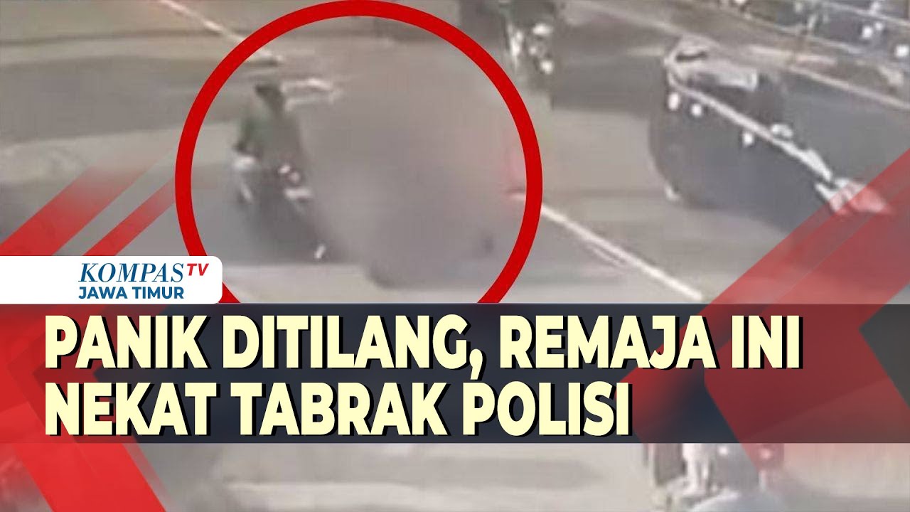 Aksi Remaja Tabrak Polisi Gara Gara Takut Ditilang, Pelaku Masih di Bawah Umur!