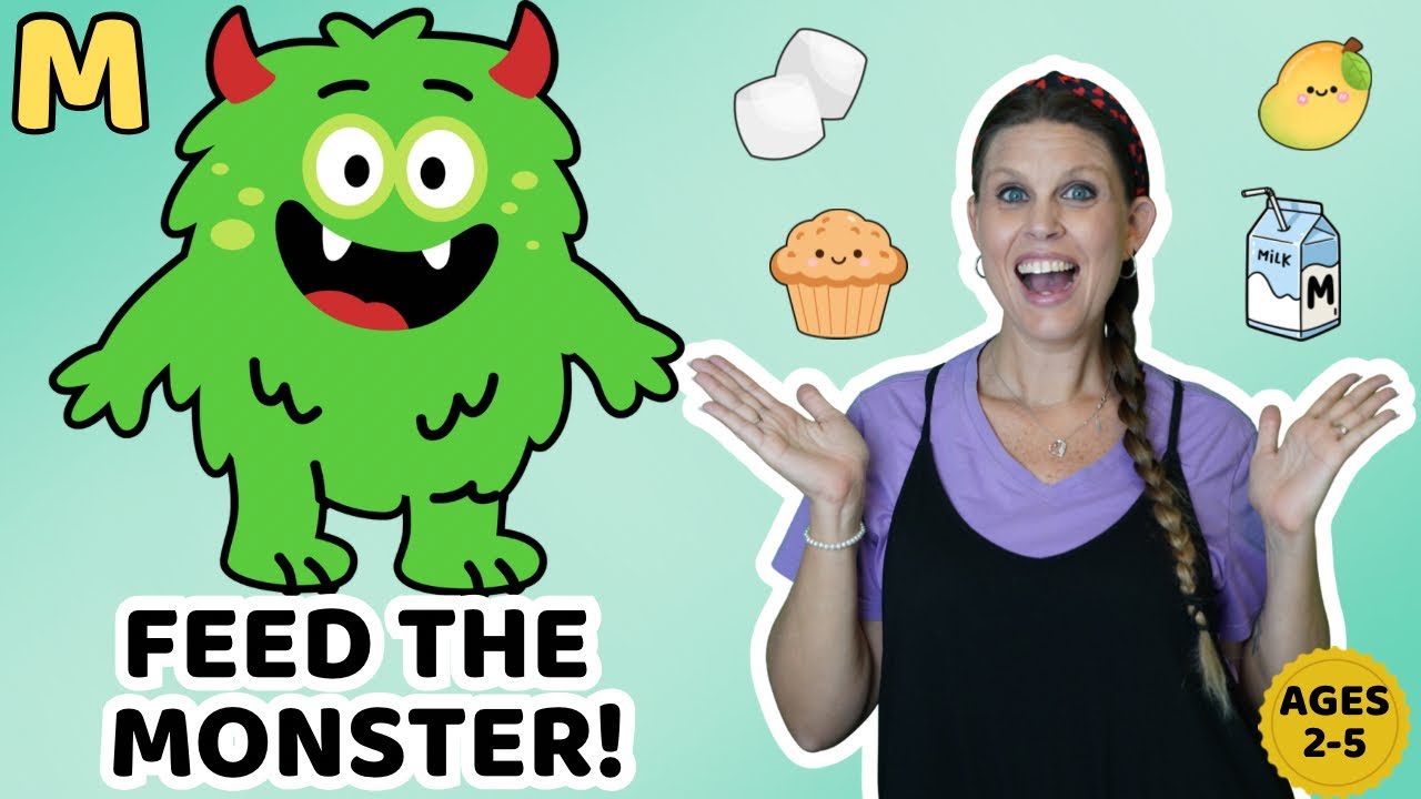 Feed the Monster! 👾 Letter M Learning for Preschoolers (Ages 2–5)