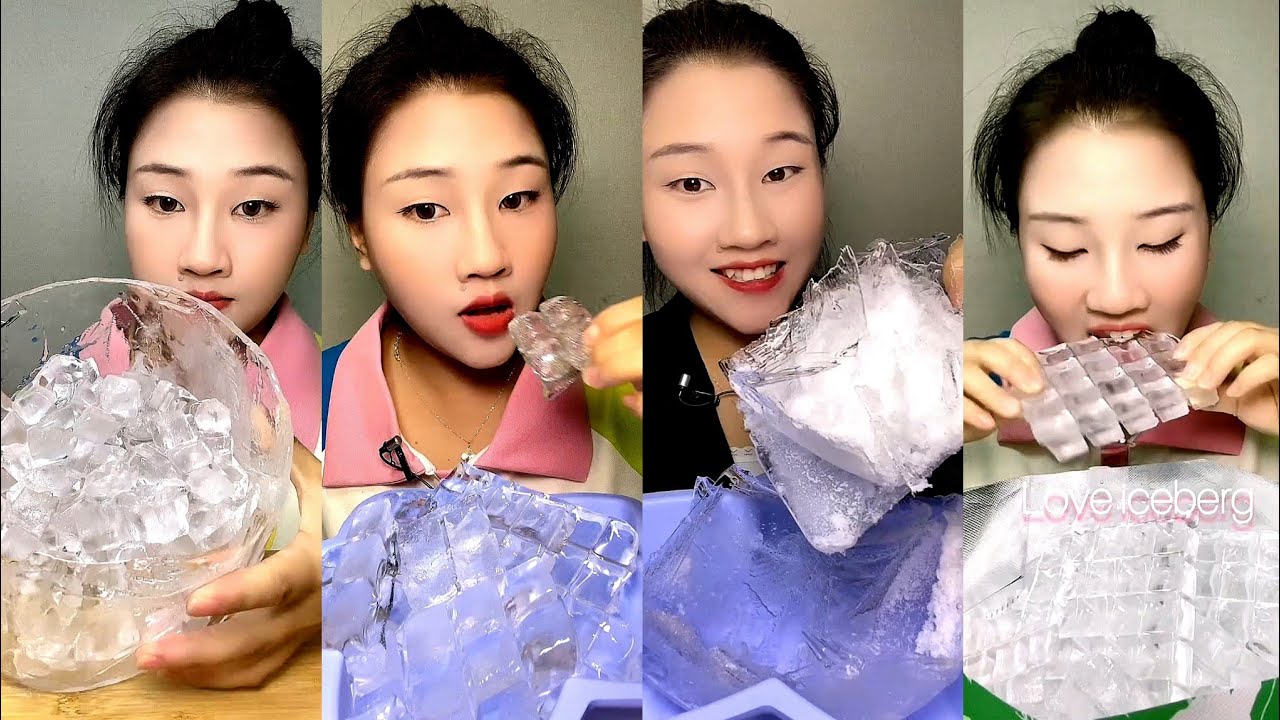 LZM / ASMR HARD ICE EATING / ICE CUBES /  THIN ICE