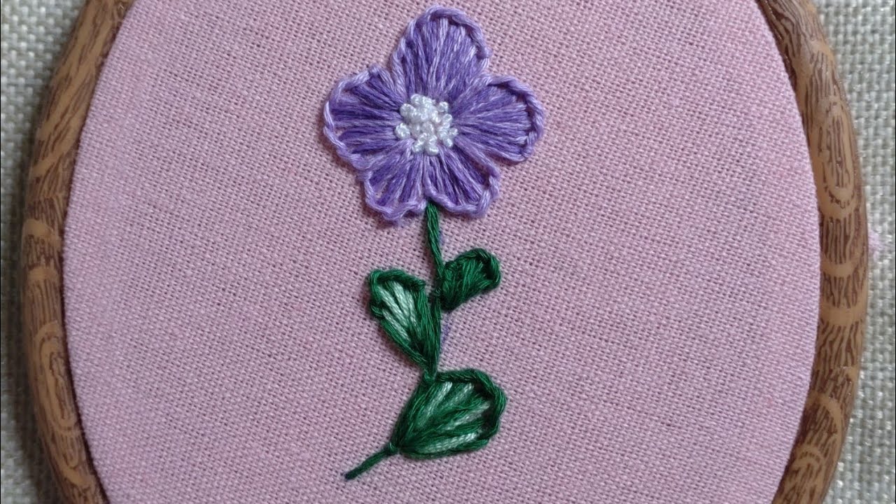🌼 Minimal Floral Hand Embroidery | Easy Flower Tutorial