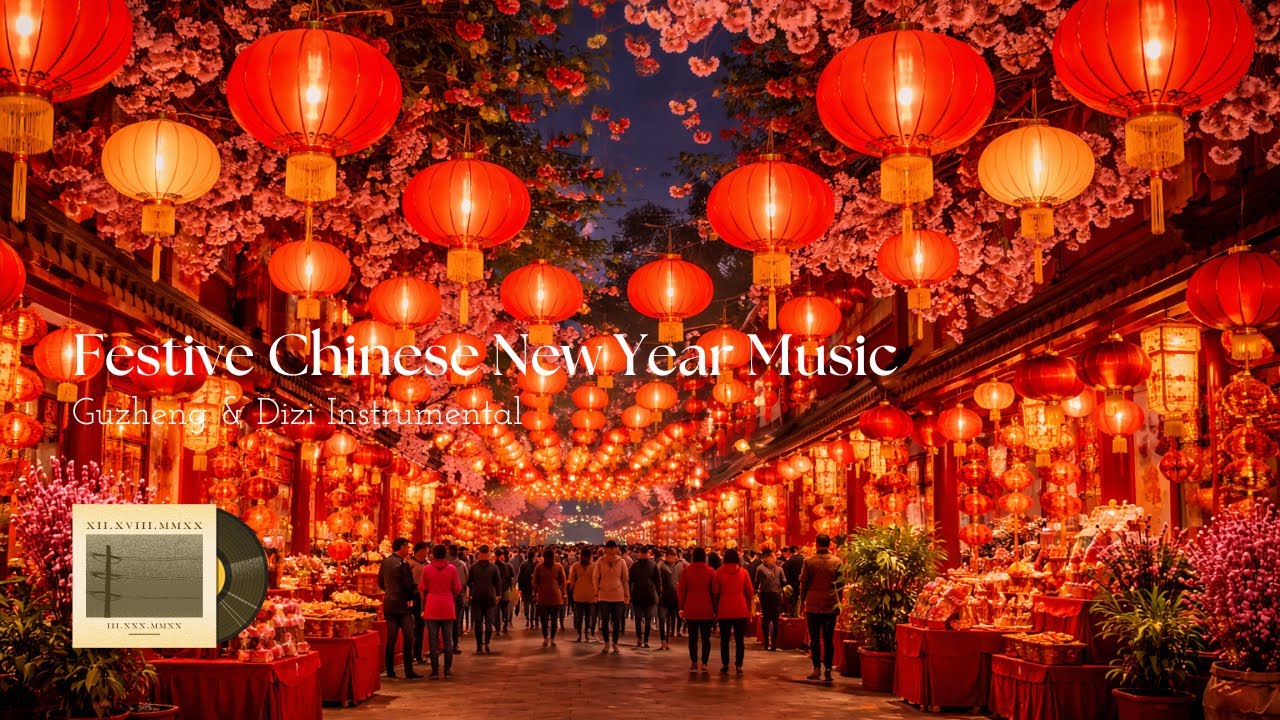 Chinese New Year Music – Festive Traditional Guzheng & Dizi for Lunar New Year Celebration