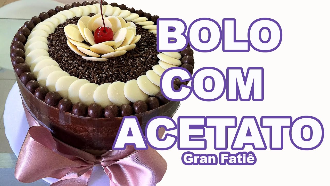 COMO FAZER UM BOLO COM ACETATO