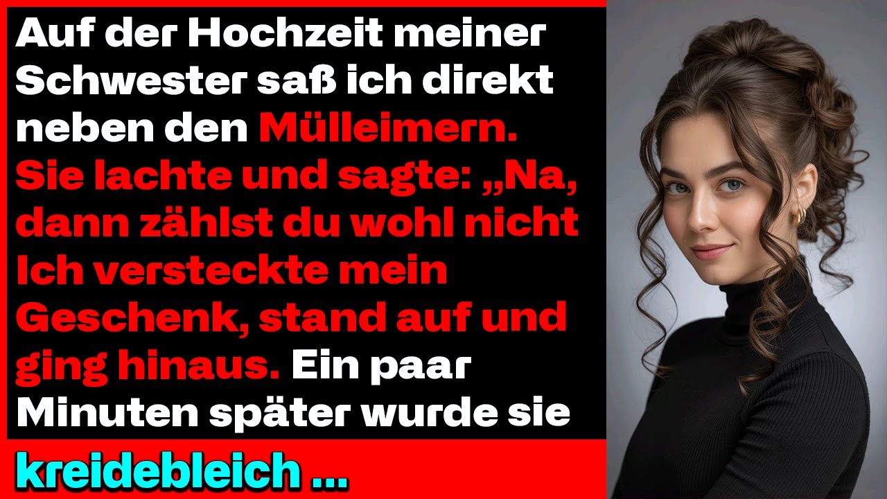 Auf der Hochzeit meiner Schwester saß ich neben den Mülleimern – was dann geschah, verblüffte alle