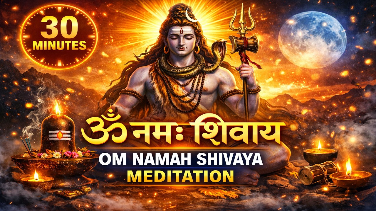 Om Namah Shivaya | ॐ नमः शिवाय | 30 Minutes Meditation | Instant Peace & Remove Negative Energy