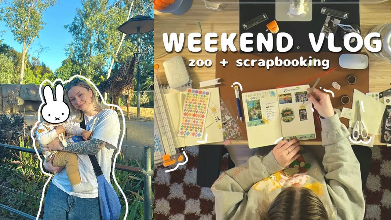 WEEKEND VLOG ☁️ | san diego, zoo,  journaling / scrapbooking!
